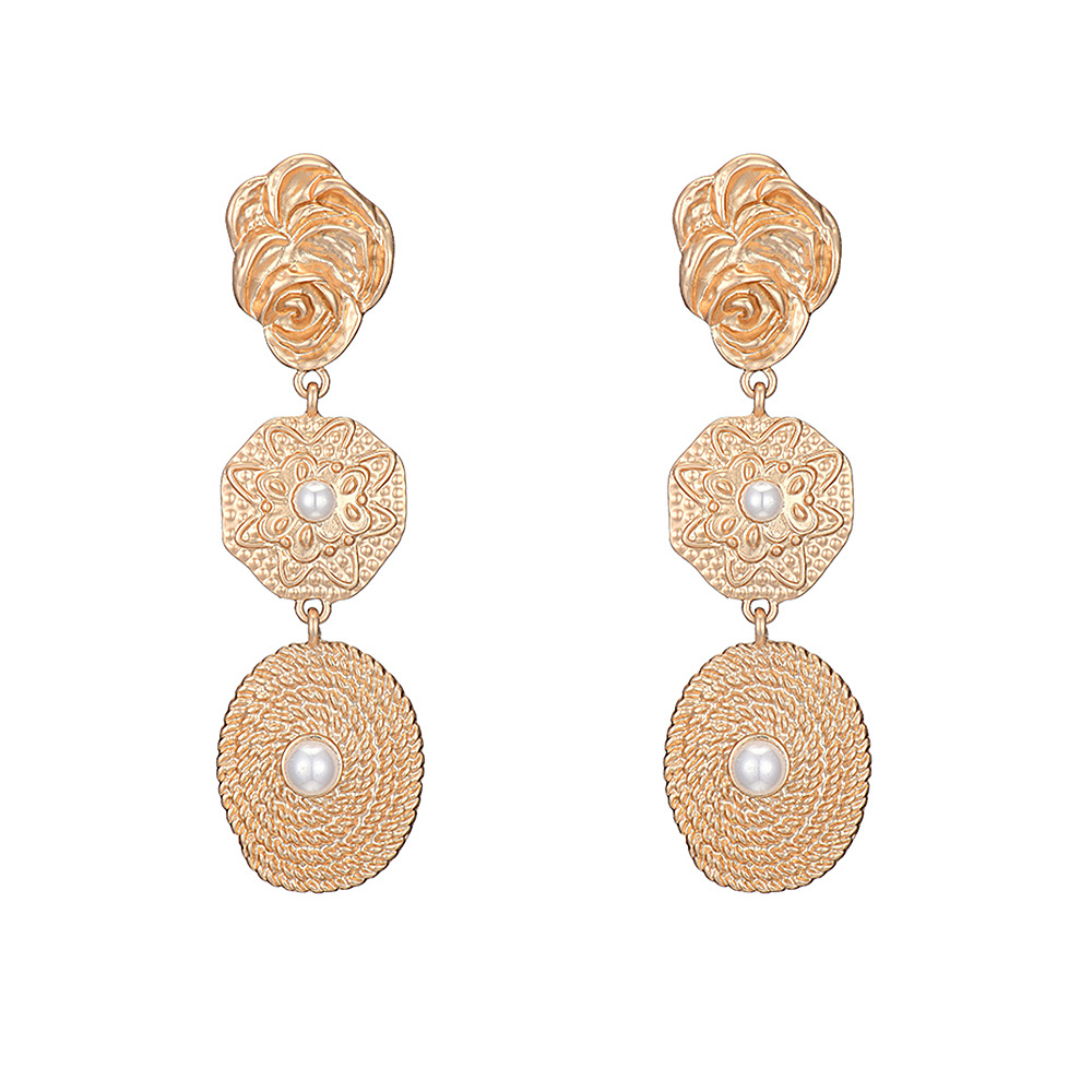 Boucles D&#39;oreilles En Alliage De Perles display picture 8