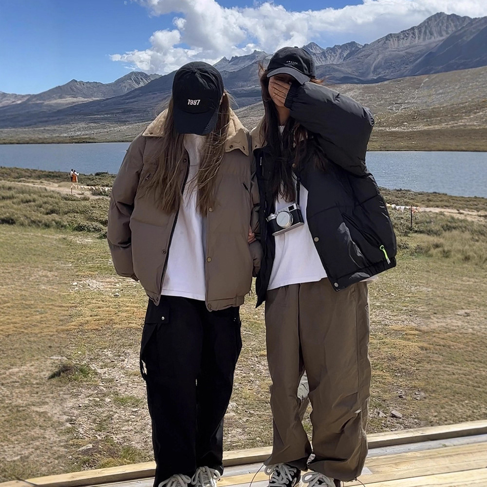 Ropa de algodón para mujeres 2025 invierno nuevo estilo coreano inns algodón cuello corto grueso chaqueta de pan de estudiantes image 3