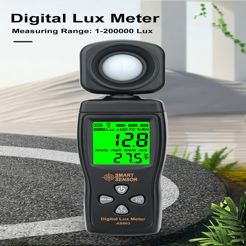 希玛数字照度计AS803 光照计测光仪高精度测试仪亮度计光度计