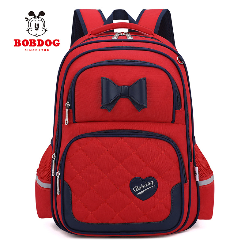 Babdou DE LOS NIÑOS mochila de Grado uno a grado tres y seis niñas de la escuela primaria femenina ultra-ligero protección de la columna vertebral reducción de carga mochila chica