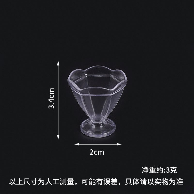 Directo de fábrica simulación alimentos y jugar taza accesorios hechos a mano DIY mini copa vino crema sundae mousse