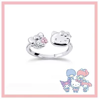 Hello Kitty Ring Sanrio Academy Mix Series-Pompompurin Cartoon Sweet Light Luxurious High-end Finger