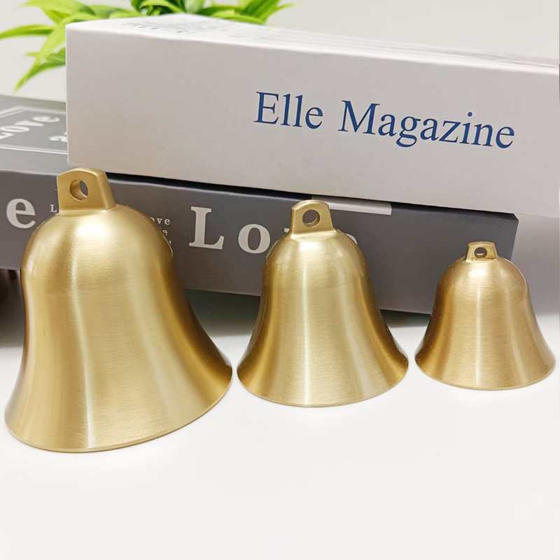 Manufacturer's Ready-Made New Copper Bell Brushed Craft Wind Chime Pendant Large and Small Copper Bell Pendant Creative Bell-Shaped Wind Chime