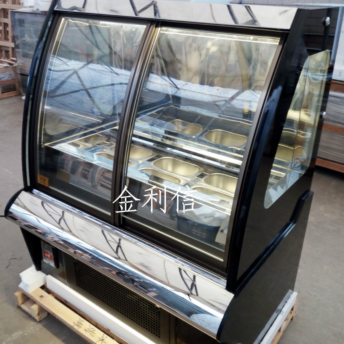 供应安琪牌新款前移门冰淇淋展示柜保鲜冷藏冷饮店制冷设备