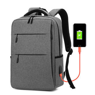 Cross-Border Hot Selling Simple and Fashionable Rechargeable Backpack Laptop Backpack Business Backpack Travel Bag