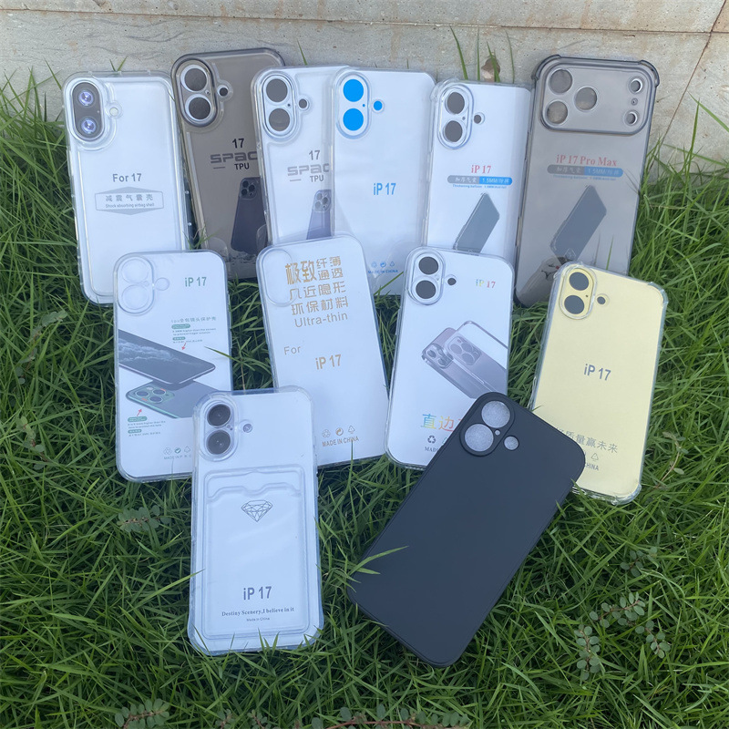 Four-Corner Anti-Drop Space Shell Straight-Edge Phone Case Suitable for Ip Apple 16E/16Plus/17Pro Max/17E