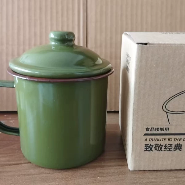 Military green 8cm lidded box