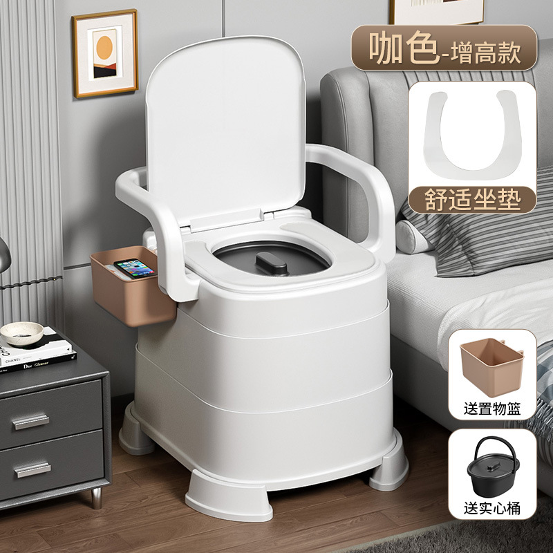 inodoro portátil para mujeres embarazadas y ancianos, asiento de inodoro, asiento doméstico, inodoro de dormitorio, inodoro