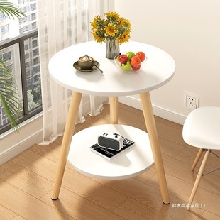 Small Round Table Coffee Table Simple Living Room Home Sofa Side Table Bedroom Bedside Table Creative Mini Simple Balcony Table