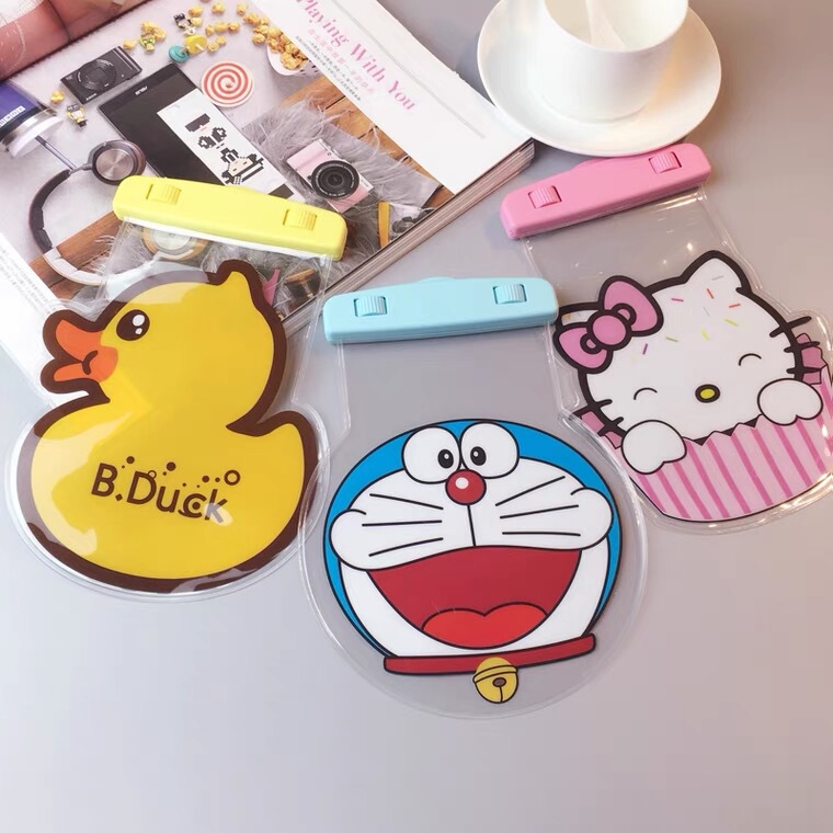 high quality three-dimensional cartoon thick mobile phone waterproof bag swimming waterproof case Apple 7plus r9s x6 universal