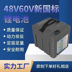 锂电池雅迪爱玛台铃48V60V全新国标新小面包大容量外卖车通用