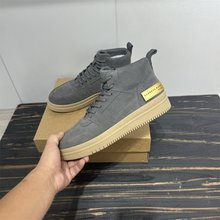 【顺丰包邮】2025冬空军系带短靴桑坡羊皮毛一体加厚保暖雪地靴男