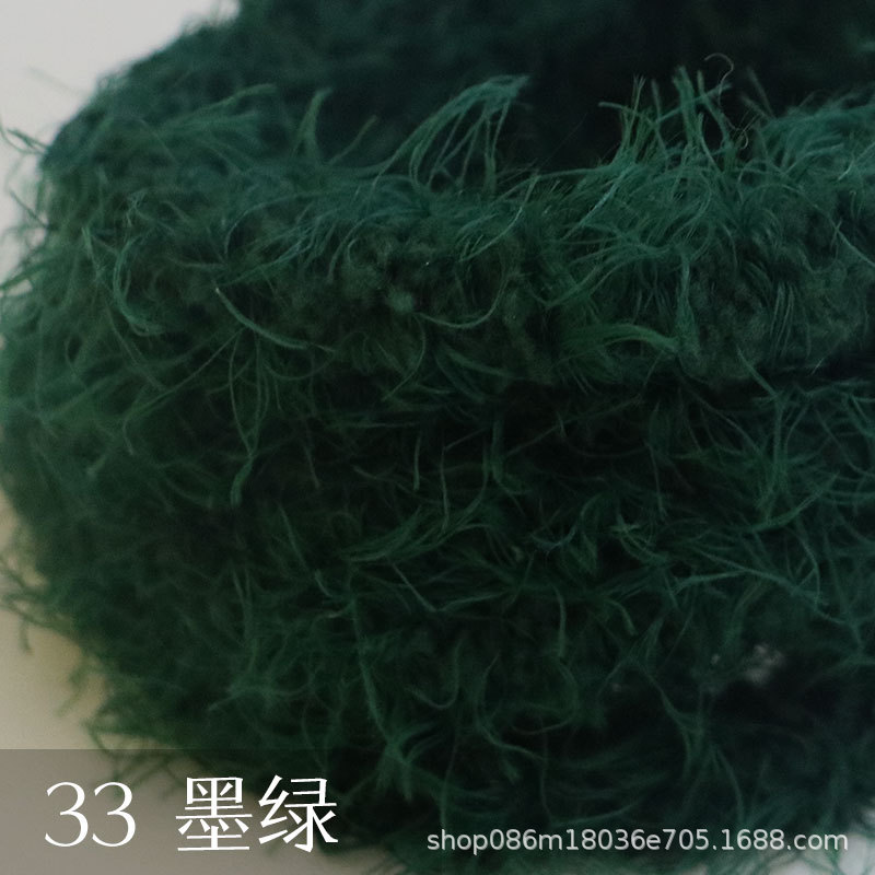 Suministro directo de fábrica 15mm de lana larga felpa trenzado palo súper grueso súper denso hecho a mano DIY pequeño perro de leche Raíz de pelo