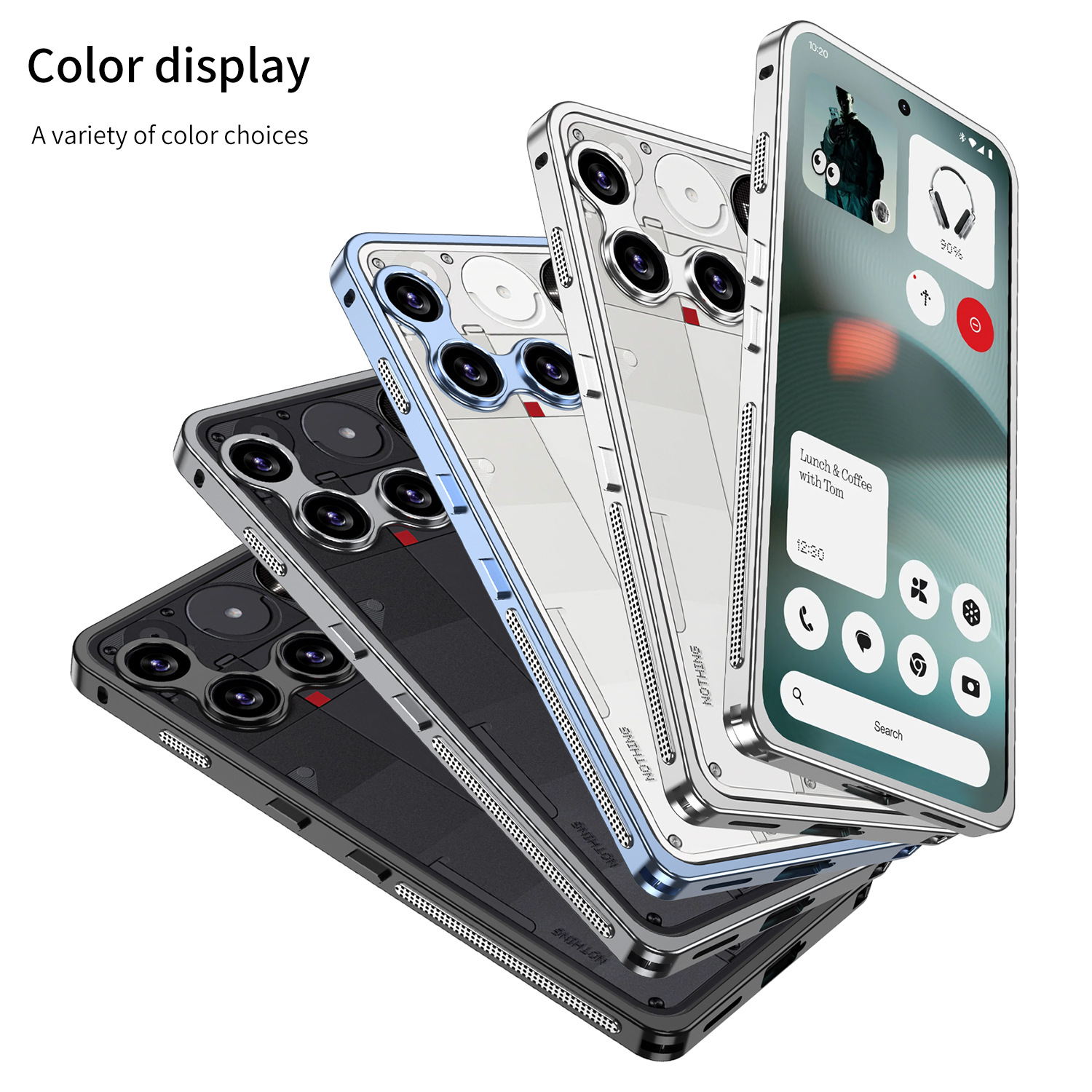 Cross-Border Applicable Metal Lens Frame Hajima Buckle Phone Case for Nothing Phone3/Phone3A/3Apro