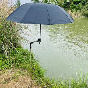 E5Y Outdoor Fishing Umbrella Bracket Ground Bracket Universal Stall Sunshade and Rainproof River Fishing Camping Style