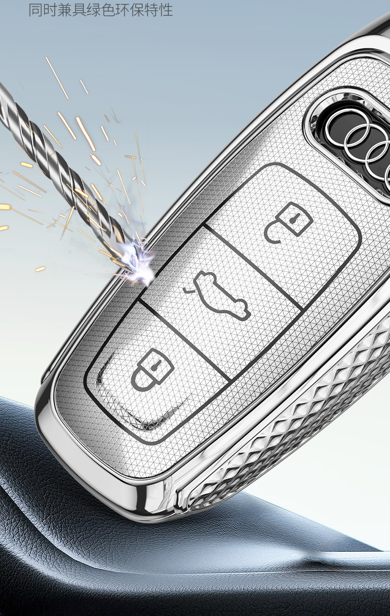 For Audi A6L Key Case A4L Car Key Shell a7 a8 q7 q8 a5 q3 a3