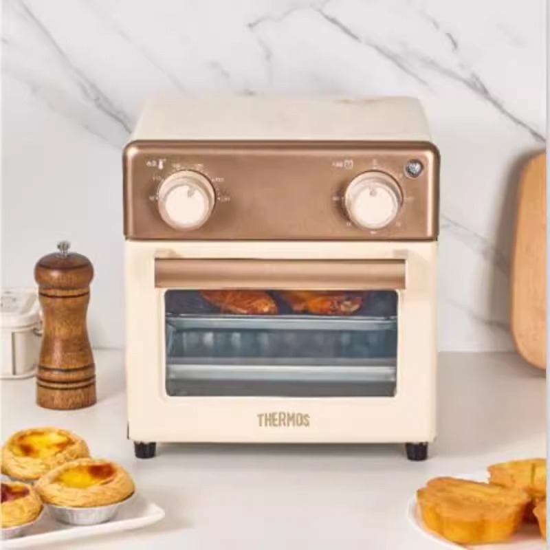 Thermos Electric Oven Household Small 8L Capacity High Power Visual Appearance Accurate Temperature Control Eha-5104A
