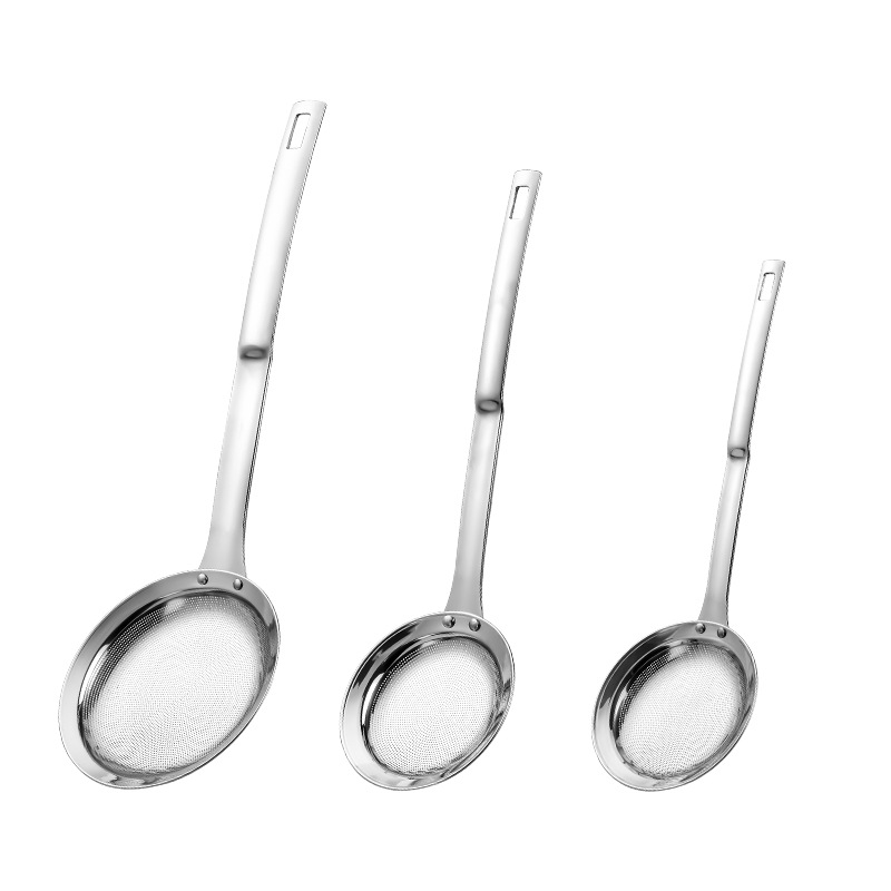 Rejilla de aceite 304 Acero inoxidable espuma de leche de soja Filtro de residuos de aceite pantalla ultrafina cocina hogar escoria colador pequeño colador