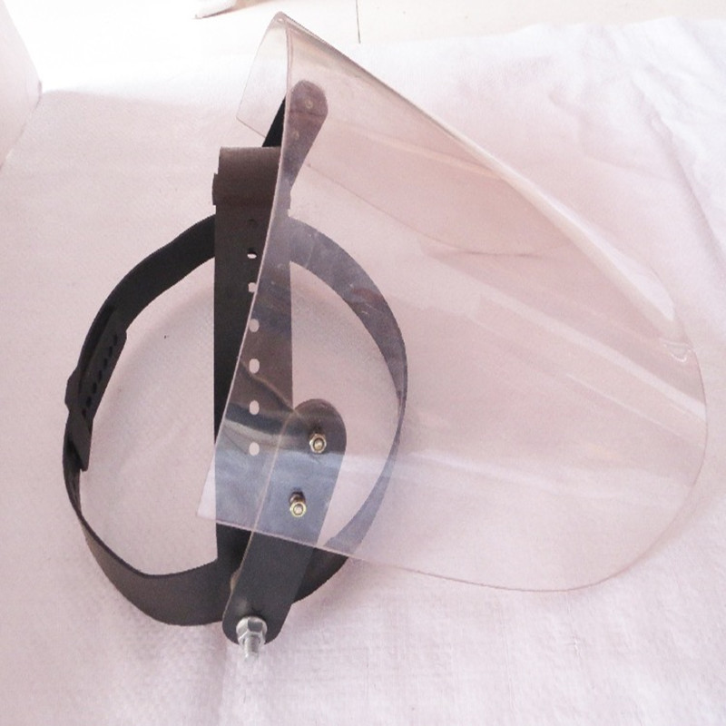 自产自销电焊防护面罩有机玻璃面罩防冲击防飞溅 透明有机半面罩