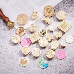 火漆印章銅頭印章 異形浮雕印章立體火漆印章全套多款可定 制Logo