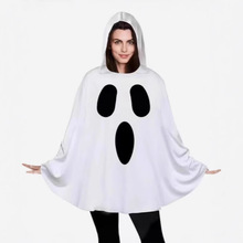 2025万圣节幽灵披风节日派对服装cosplay女巫儿童舞台表演服工厂