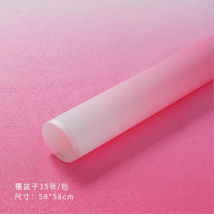 Nuevo colorido papel de embalaje de flores gradiente impermeable engrosado ramo de flores papel de embalaje de regalos