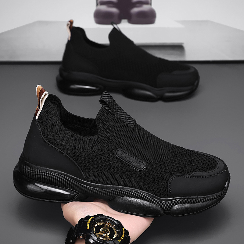Elastic Sock-Top Sneakers, Fly-Knit Slip-On Fashion Sneakers, Casual Versatile Running Shoes for Men Wholesale Elastic Sock-Top Sneakers, Fly-Knit Slip-On Fashion Sneakers, Casual Versatile Running Shoes for Men Wholesale