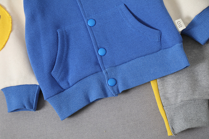 2022 New Spring Autumn Clothing Set Korean Edition Boys Handsome Middle and Young Children's Western Sports_voghion.com