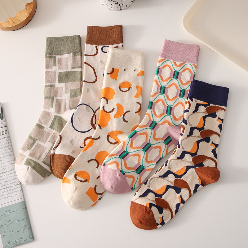 2026 Women's Socks Summer Retro Socks Cotton Japanese Style College Style Cute Mid-Tube Women's Pure Cotton Socks Wholesale 2026 Women's Socks Summer Retro Socks Cotton Japanese Style College Style Cute Mid-Tube Women's Pure Cotton Socks Wholesale