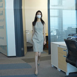 YT182635端庄大气法式高端轻奢气质超火无袖连衣裙子高级感夏季20