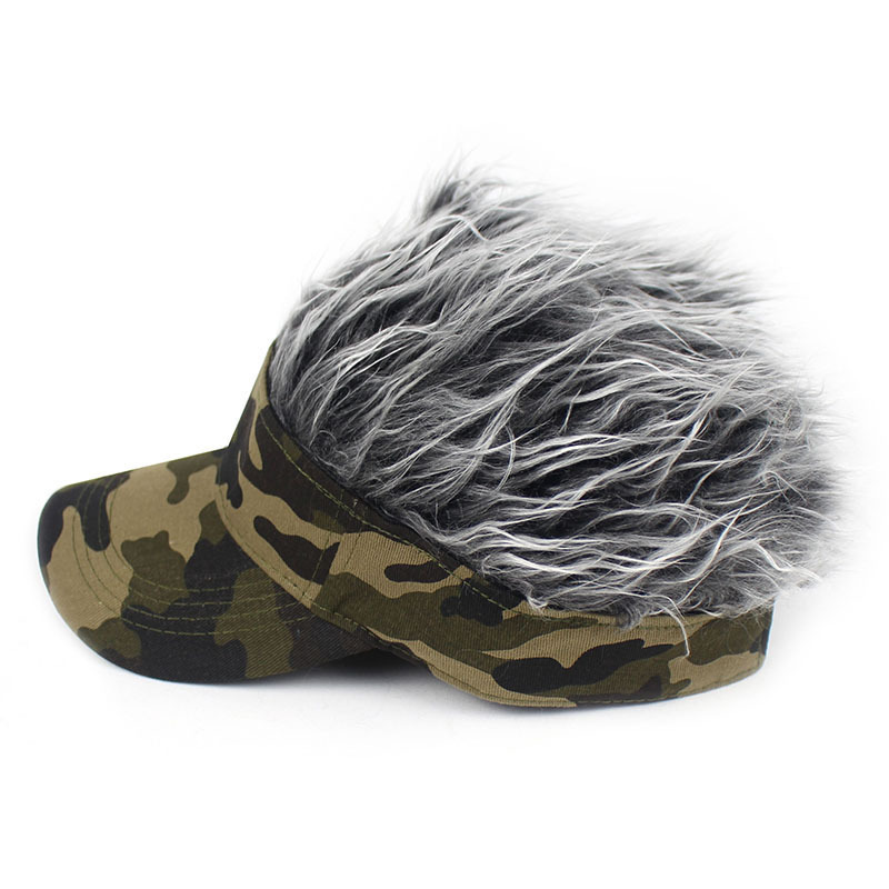 Unisex Strassenmode Einfarbig Tarnung Flache Traufen Baseball Kappe display picture 31