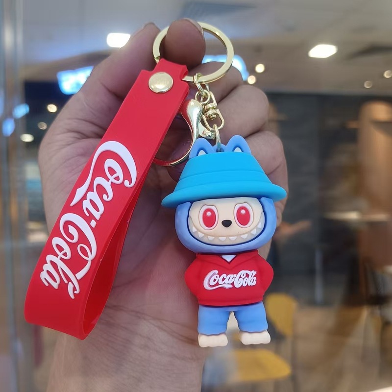 クリエイティブホットスタイルラブブキーホルダー漫画リトルシープペンダントおもちゃベビーグラバーかわいいキーチェーンリング卸売|undefined