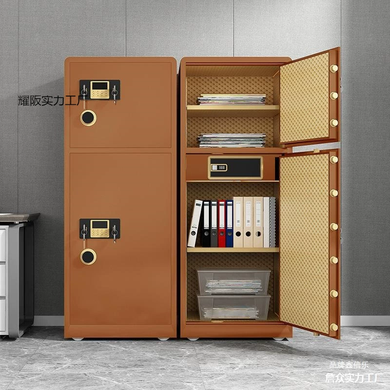 Сейф 1M/1.2M/1.5M домашний большой противоугонный офисный, полный стальной, с кодовым замком и сканером отпечатков, для документов