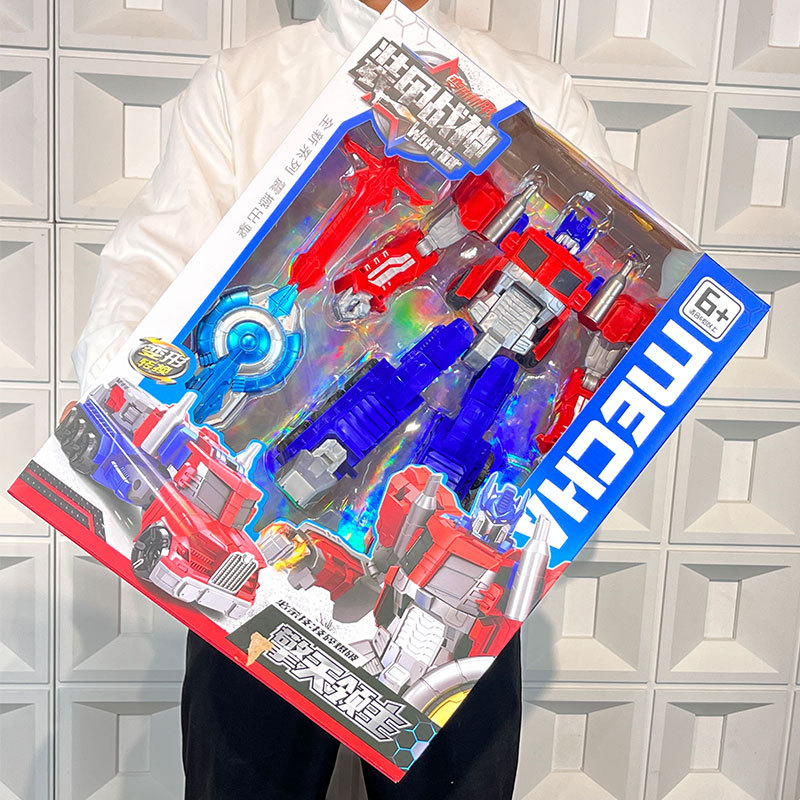 Qingtian Dios DE LA GUERRA coche de doble modo deformación mecha robot modelo hecho a mano niño Agencia empuje al por mayor