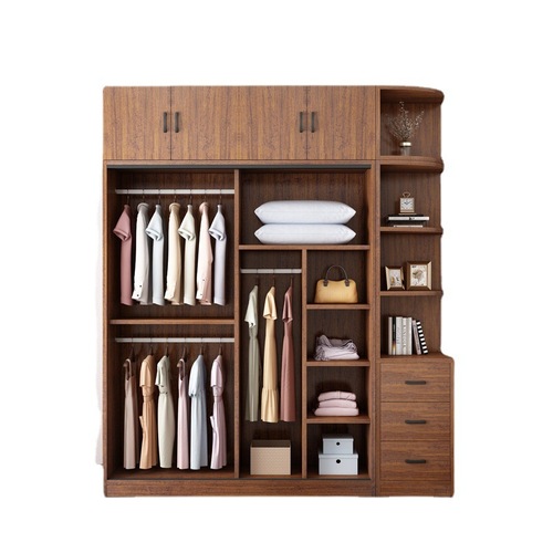 推拉门衣柜家用卧室现代简约出租房用经济型实木质收纳小户型柜子