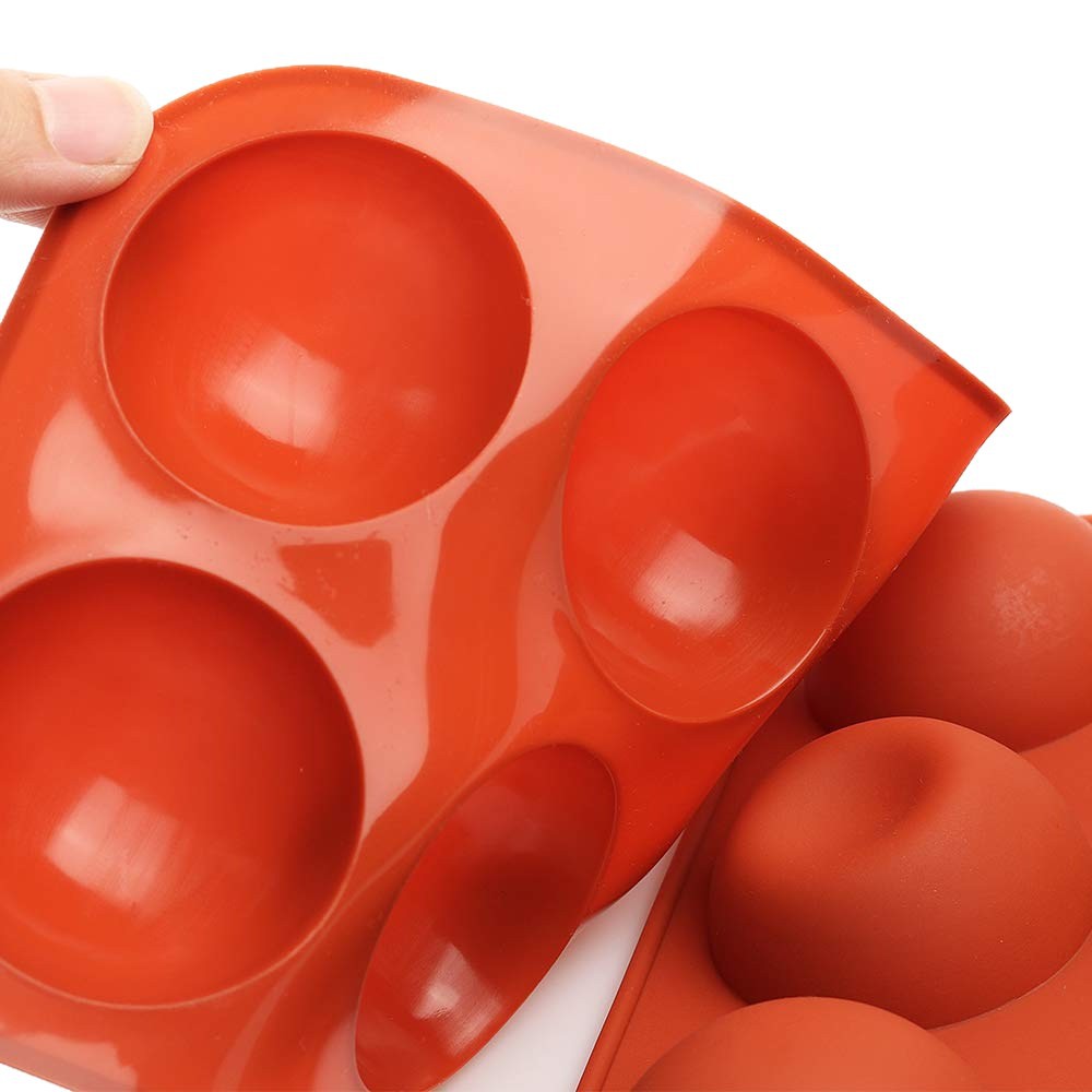Molde Semiesférico para Chocolate de 6 Cavidades, Silicona, para Repostería
