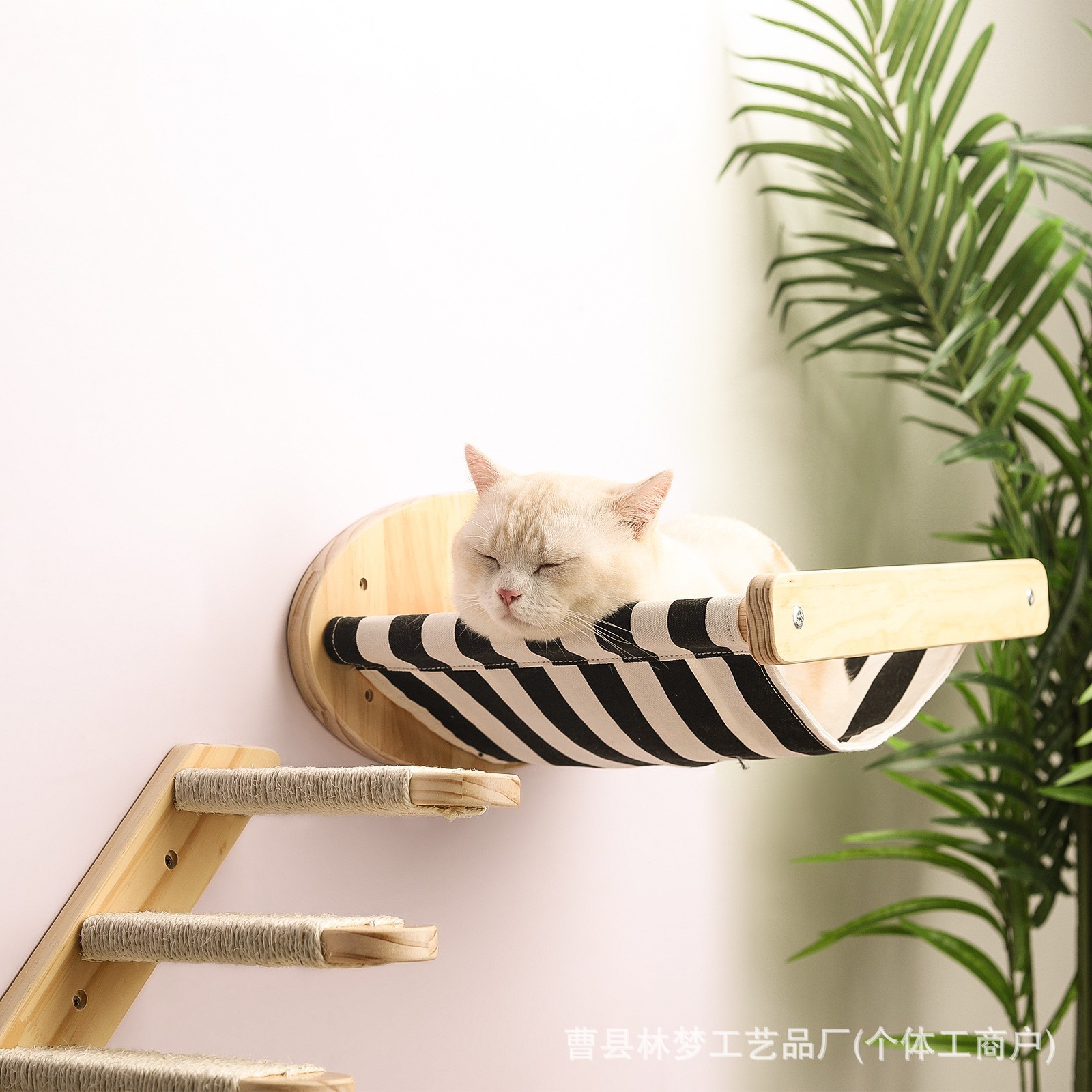 DIY 고양이 해먹 고양이 벽 매달려 고양이 스크래치 칼럼 계단 방 공간 캡슐 고양이 장난감 고양이 등반 랙 캔버스 둥지