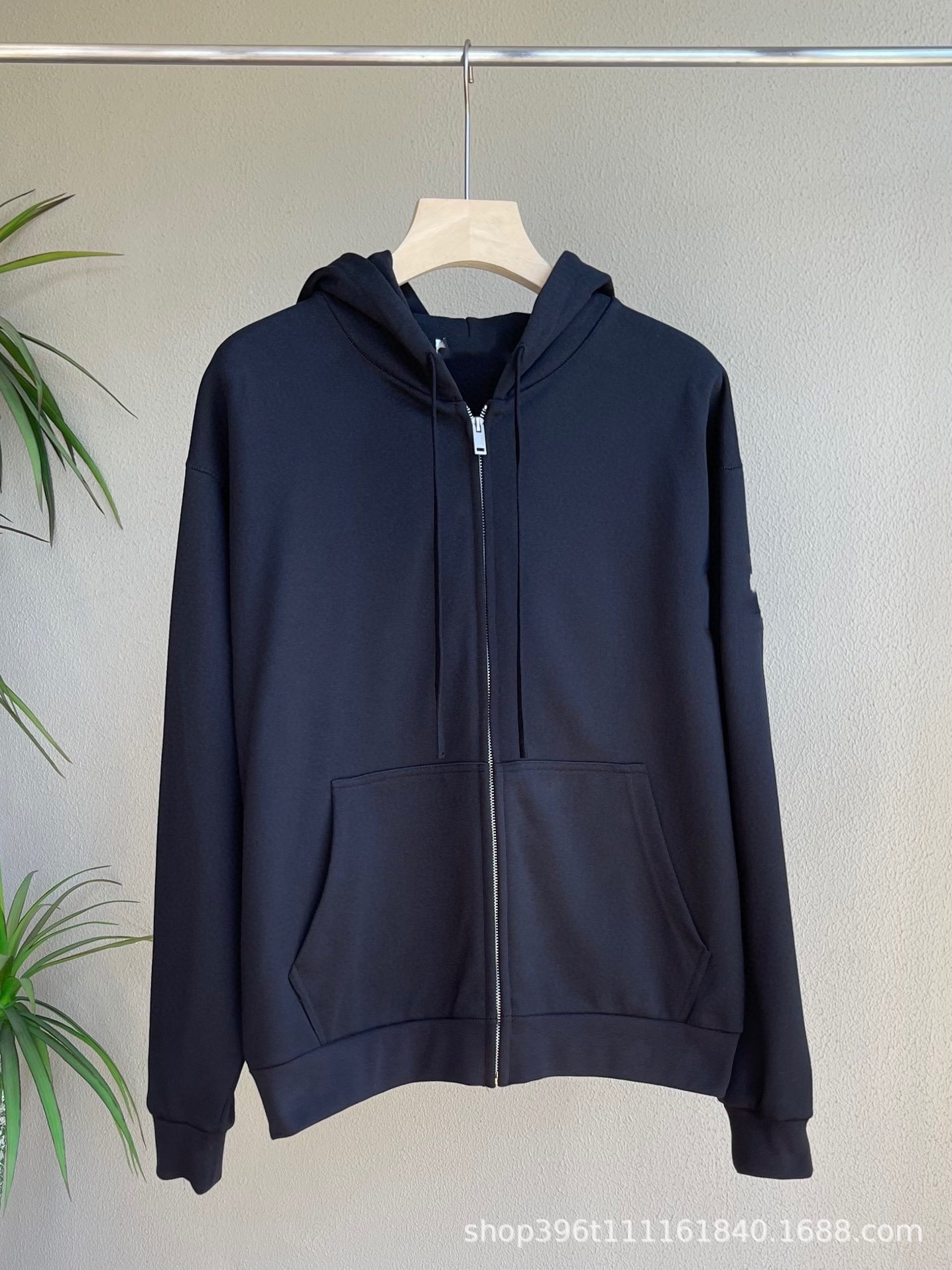 24SS Chunqiu zipper brazalete suéter encapuchado zipper brazalete chaqueta encapuchada