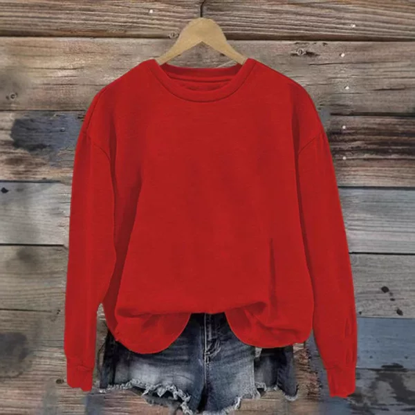 2025 Spring New Long-Sleeve Amazon Independent Site Foreign Trade Letter Print Raglan Crewneck Sweatshirt for Women