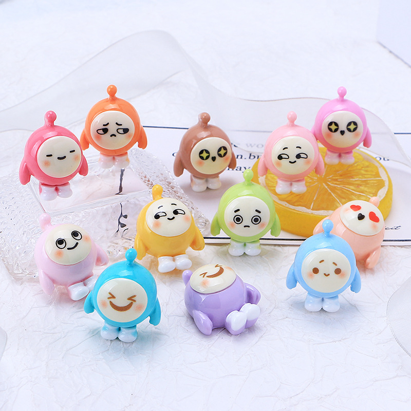 Tiktok recomendar huevo bebé de dibujos animados accesorios resina DIY crema pegamento hecho en casa teléfono caso colgante horquilla paquete material