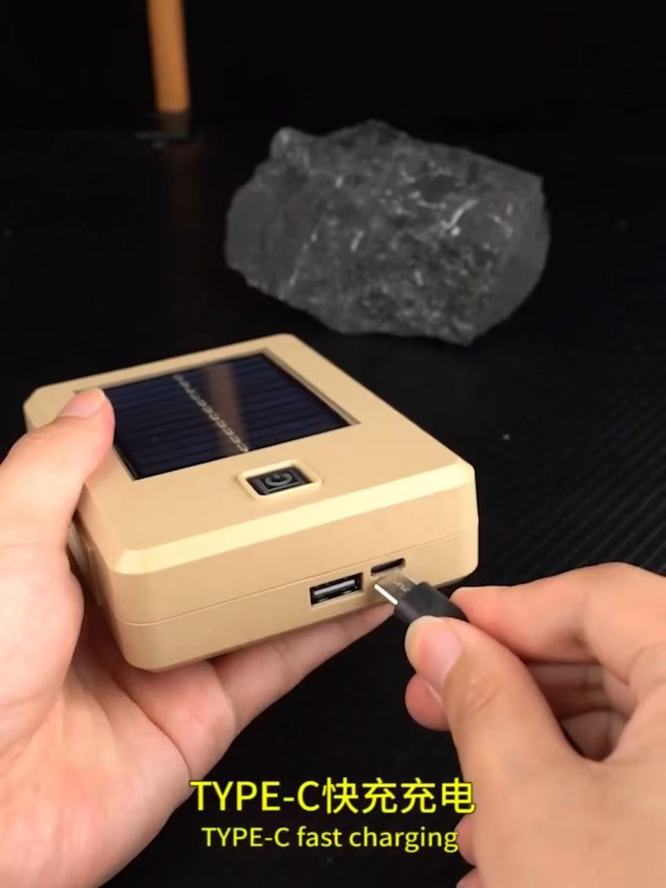 Emergency Strong Light Hand-Cranked Generator Lamp Solar Charging Lighting Multi-Function Rechargeable Flashlight Manufacturer Direct Sale