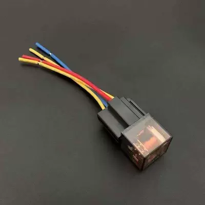 Car, Motorcycle, Van, Single-Row Small Truck 12V Original Vehicle Modified to Dual Horn Speaker Wiring Harness (Car horn/tweeter) - 12v-one-change-2-speaker-relay-wiring-harness