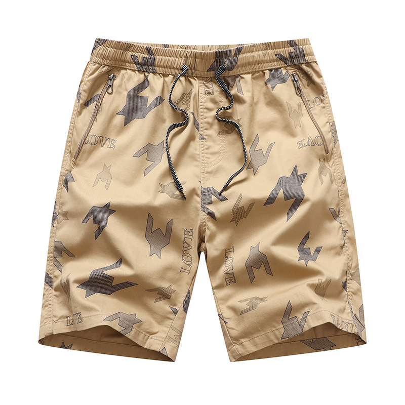 L - 6XL Pantalones cortos transfronterizos de verano de algodón, pantalones casuales al aire libre, pantalones sueltos de moda