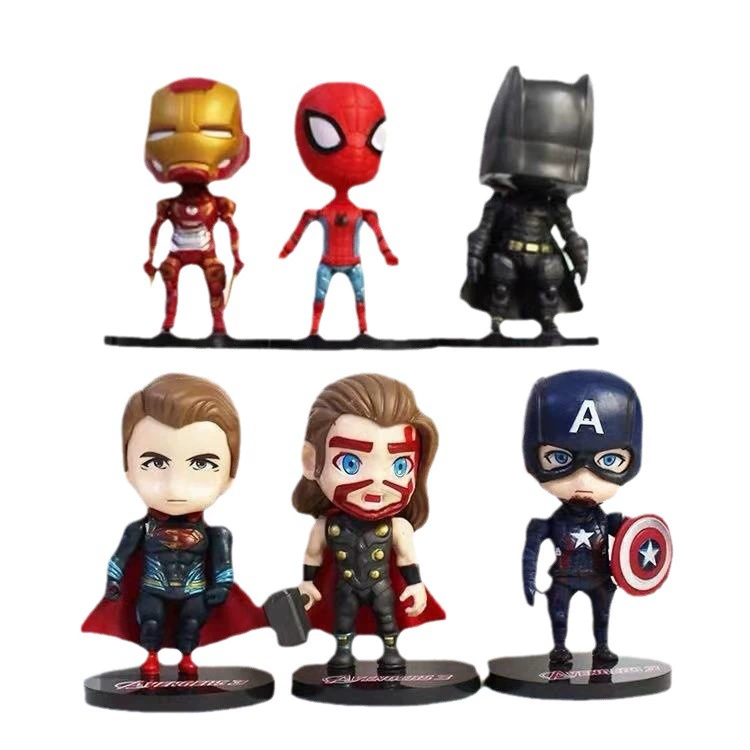 Праздничное украшение для торта Captain America Iron Man Thunder Green Giant Marvel Avengers Cake Swing