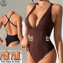 跨境连体塑身衣可外穿性感内衣打底美背吊带式提臀美体塑形衣外贸