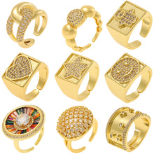 鸿玺跨境饰品轻奢风小众戒指女时尚通勤手环个性风潮百搭尾戒批发