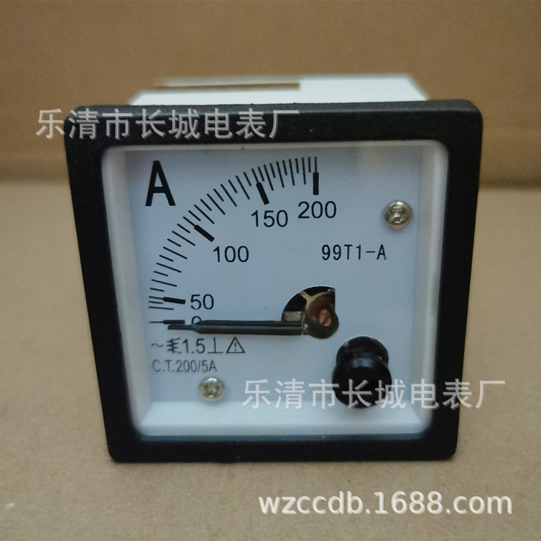 供应长城电表厂 99T1 200/5 交流电流表 指针式
