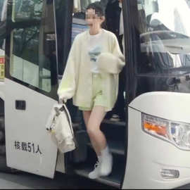 别对我动心周也岳千灵同款衣服毛衣开衫外套春秋宽松慵懒风针织衫