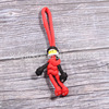 New Umbrella Rope Smile Face Weaving keychain Buddy Biker Keychain Doll Pendant keychain