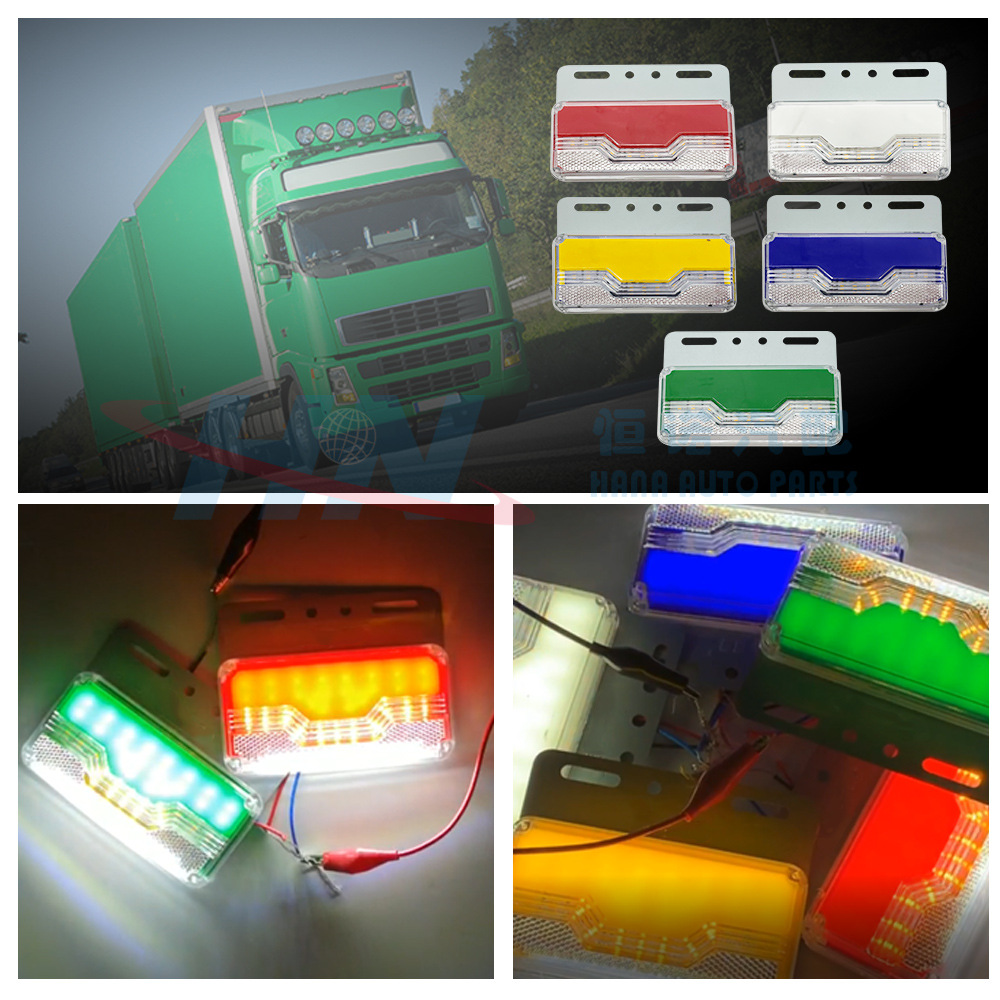 Luz lateral del camión 24V semi-remolque modificado llevó la luz del esquema del camión luz lateral brillante estupenda luz de ancho